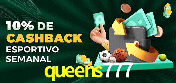 10% de bônus de cashback na queens777